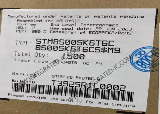 STM8S005K6T6C Mikrokontroler MCU 8Bit Mikrokontroler IC Mainstream Value Line 8Bit MCU