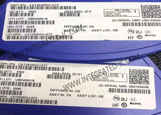 CAT25M02VI-GT3 Chip IC Memori 2Mbit EEPROM Memori Serial IC Dengan Antarmuka SPI
