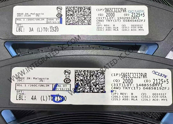 SN65C3232PWR Chip Sirkuit Terpadu Transceiver RS-232 Driver Lini dan Penerima RS-232