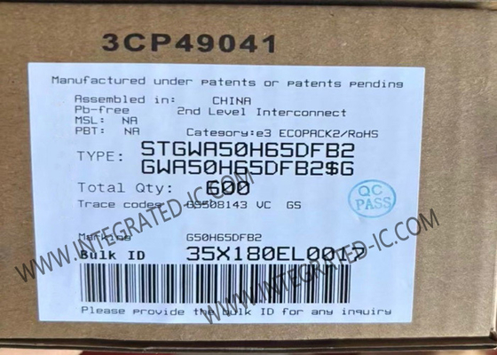 Chip Sirkuit Terpadu STGWA50H65DFB2 Trench Gate Field Stop IGBT HB2 Kecepatan Tinggi