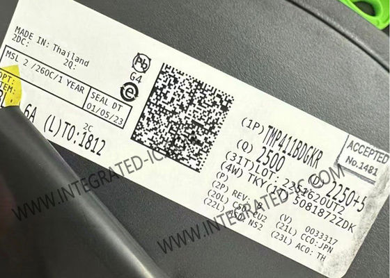 TMP411BDGKR Sensor IC Sensor suhu jarak jauh dan lokal dengan N-faktor dan koreksi resistensi seri