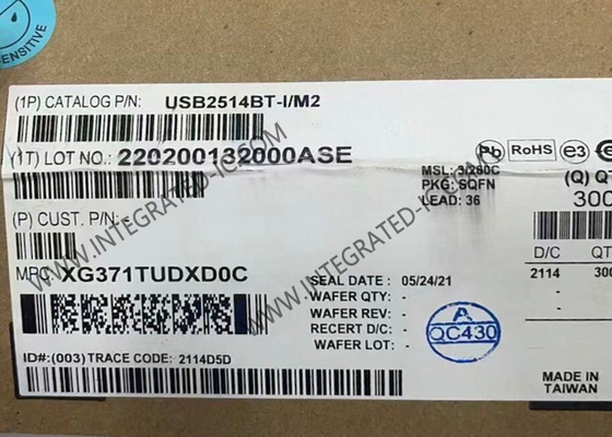 Chip Sirkuit Terpadu USB2514BT-I/M2 Pengontrol Hub USB 2.0 Hi-Speed 4-Port SQFN36