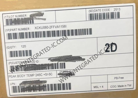 IC Terintegrasi XCKU060-2FFVA1156I Chip FPGA Tertanam 1156FCBGA Surface Mount