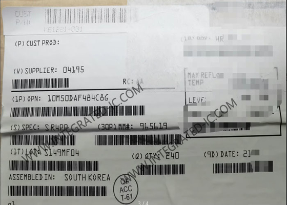 Paket 484-BGA Field Programmable Gate Array 484-BGA 10M50DAF484C8G yang Hemat Daya