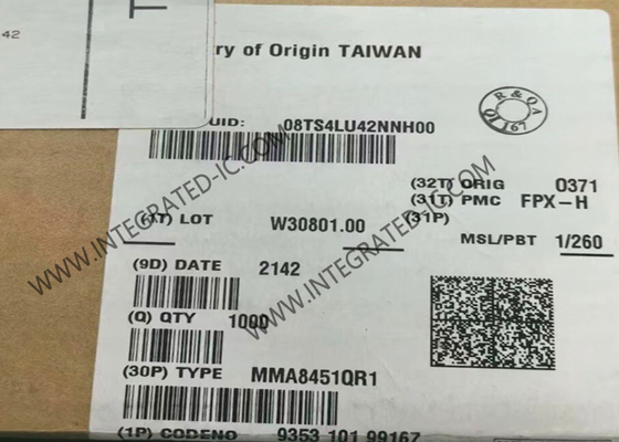 MMA8451QR1 Sensor IC Smart Low-Power 3-Axis Digital Accelerometer 16-VFQFN
