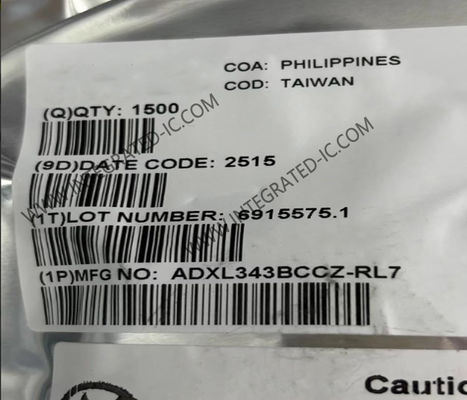 ADXL343BCCZ Sensor IC 3-Axis Digital Accelerometer LGA-14 Digital MEMS Accelerometer