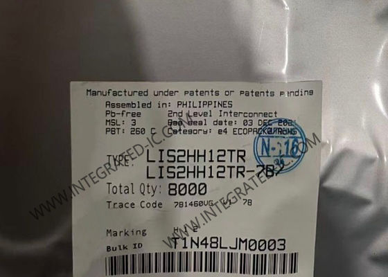 Sensor IC LIS2HH12TR Sensor gerak LGA12 Akselerometer linier tiga sumbu