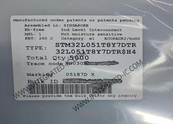STM32L051T8Y7DTR Mikrokontroler MCU 32-Bit 32MHz ARM Cortex-M0+ STM32L0 Mikrokontroler