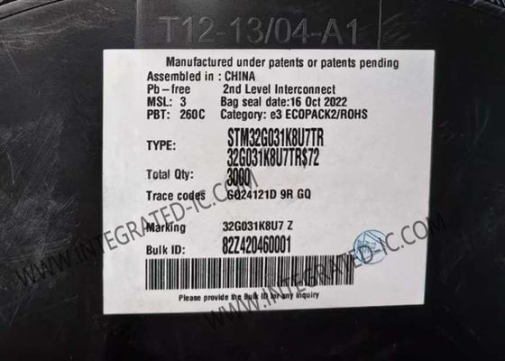 Mikrokontroler STM32G031K8U7TR MCU Arm Cortex-M0+ 32-Bit Kinerja Tinggi MCU Mainstream