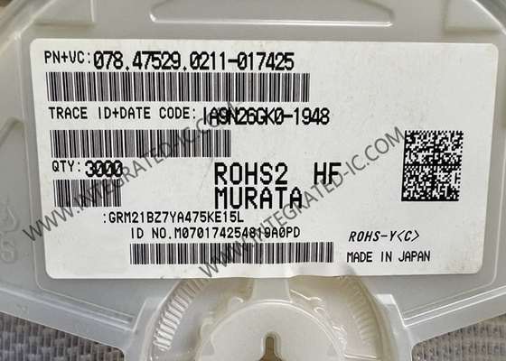 GRM21BZ7YA475KE15L Integrated Circuit Chip 4.7μF Chip Multilayer Keramik Kondensator