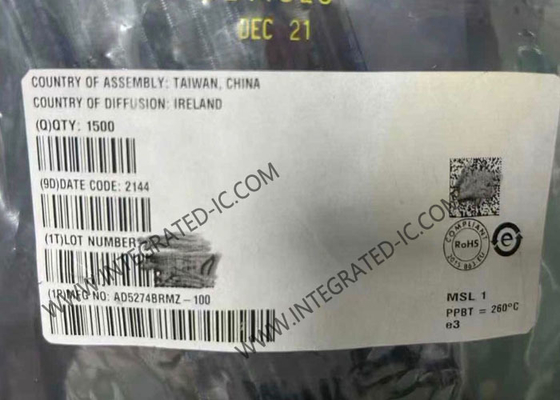 AD5274BRMZ-100 Integrated Circuit Chip Potensiometer Digital 256-Posisi DigiPOT