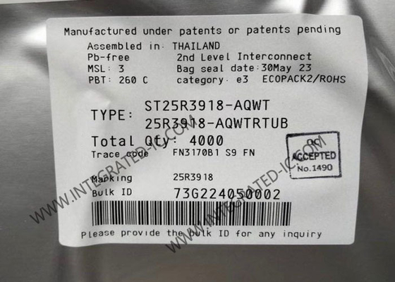 ST25R3918-AQWT CHIP Sirkuit Terpadu Multi Tujuan NFC Transceiver
