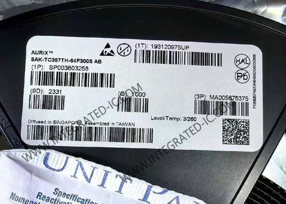SAK-TC357TH-64F300S AB Mikrokontroler MCU IC dengan 3 Inti, Kecepatan 300MHz, dan Memori Flash 4MB