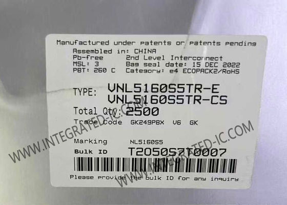 VNL5160S5TR Integrated Circuit Chip N-Channel 3.5A Low-Side Driver dengan 36V Max yang Dilindungi sepenuhnya