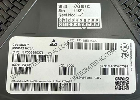 Chip sirkuit terpadu IPB80R290C3A 11A 10V Enhancement Single Power Transistor