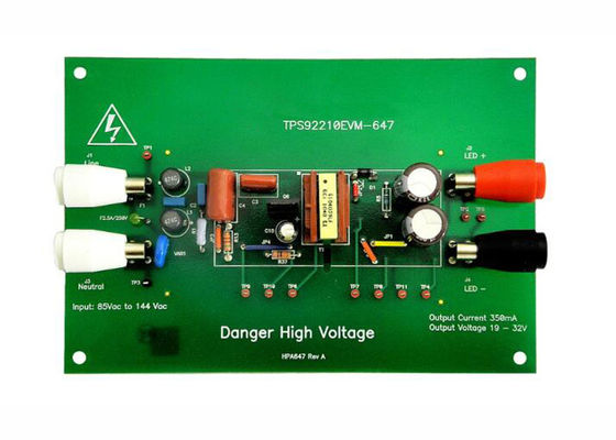 Modul Evaluasi Pengendali Driver Pencahayaan LED PFC Alami Solusi Tertanam TPS92210EVM-647