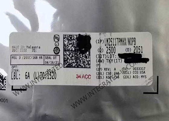 LM25117PMHX Chip Sirkuit Terpadu Pengontrol Buck Sinkron dengan Rentang Input Lebar Penggerak Gerbang Puncak 3.3 A yang Kuat dan Referensi Tegangan Presisi 1.5%