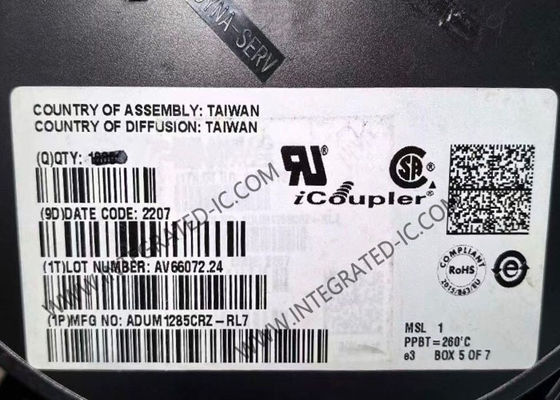 ADUM1285CRZ Chip Sirkuit Terpadu Isolator Digital Saluran Ganda 3kV RMS untuk Isolasi Tegangan Tinggi