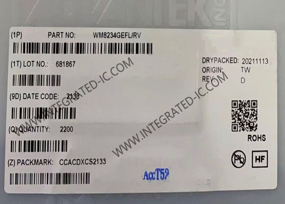 WM8234GEFL/RV Chip Sirkuit Terpadu 16-Bit Analog Front End Digitizer IC 6 Saluran AFE