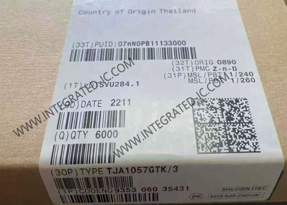 Chip Sirkuit Terpadu TJA1057GTK 300mV Transceiver CAN Kecepatan Tinggi HVSON-8