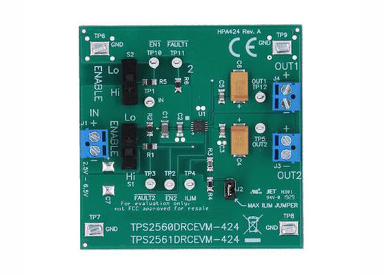 TPS2561DRCEVM-424 Embedded Solutions Evaluation Board USB Power Switch Evaluation Module