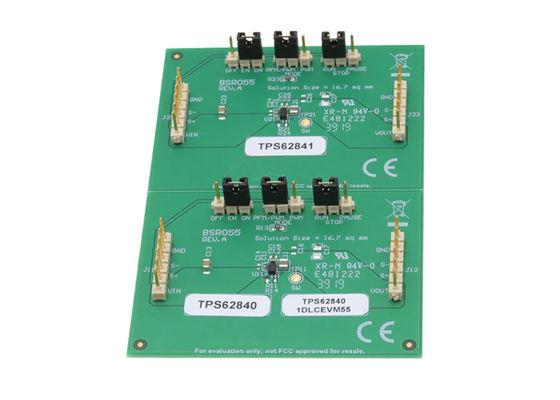 Papan Evaluasi Konverter Buck 750mA 1.8V Hingga 6.5V TPS62840-1DLCEVM55 Embedded Solutions