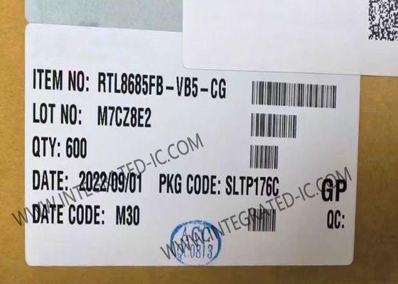 RTL8685FB-VB5-CG IC Ethernet Gigabit 5-Port dengan Buffer Paket 128 KB dan Paket LQFP-128 untuk Otomatisasi Industri