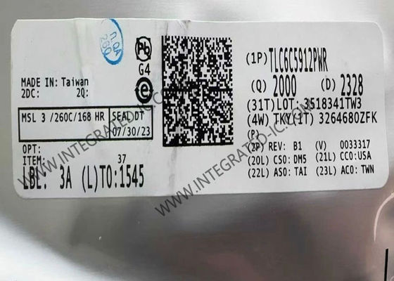 TLC6C5912PWR Chip Sirkuit Terpadu Driver LED 12-Kanal dengan Arus Keluaran 50 mA dan Tegangan Catu 3V hingga 5.5V