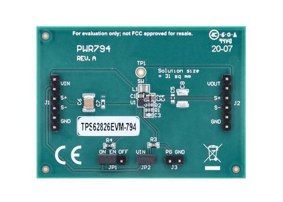 TPS62826EVM-794 Solusi Embedded TPS62826 3A Modul Evaluasi Step Down Converter