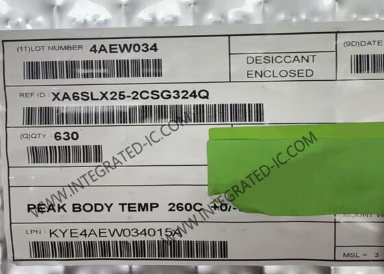 Bidang Programmable Gate Array XA6SLX25-2CSG324Q 1080MHz IC Logika yang Dapat Diprogram