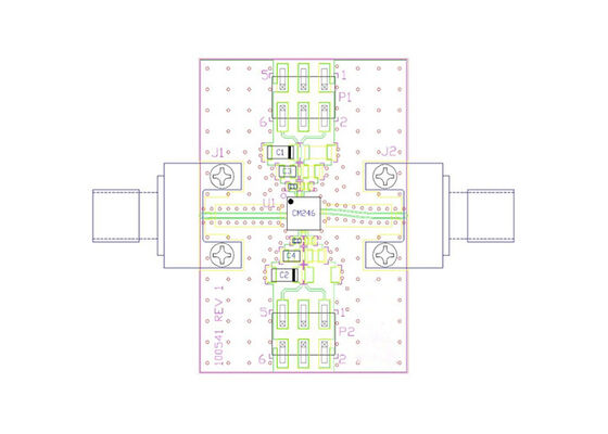 Papan Evaluasi Amplifier Kebisingan Fase Rendah 8GHz Hingga 22GHz CMD246C4-EVB Embedded Solutions