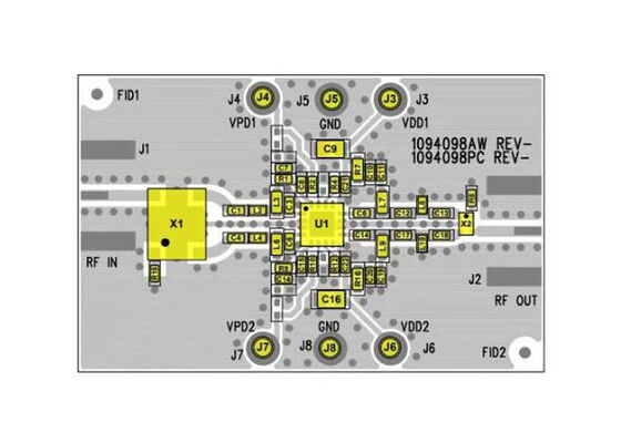 TQP3M9041-PCB Embedded Solutions 2,5 GHz hingga 2,7 GHz TQP3M9041 Low Noise Amplifier Evaluation Board