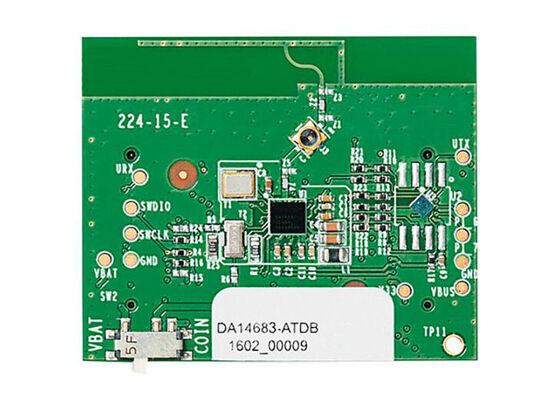 DA14683-00U2DB-P Solusi Embedded DA14683 BT Low Energy 5.1 Development Kit Pro WL-CSP53 Daughterboard