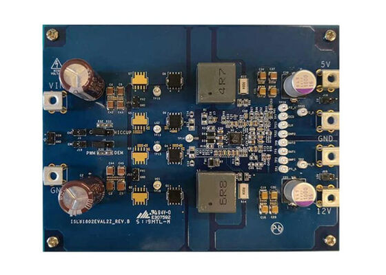 ISL81802EVAL2Z Solusi Tertanam ISL81802 80V Dual Synchronous Buck Controller Evaluation Board