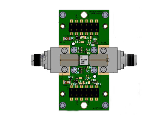 Papan Evaluasi Power Amplifier GaN 15W untuk Solusi Tertanam QPA1010PCB4B01 7.9GHz Hingga 11GHz