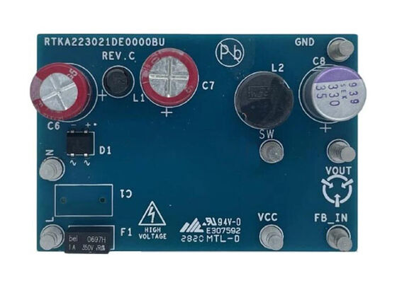 RTKA223021DE0000BU Solusi Tertanam RAA223021 Dewan Evaluasi Konverter Buck Tegangan Tinggi