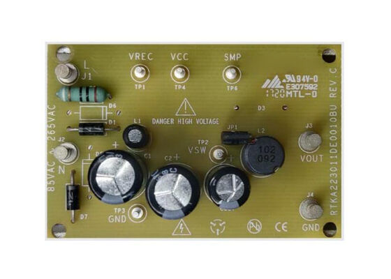 RTKA223011DE0010BU Solusi Tertanam RAA223011 Papan Evaluasi Konverter Buck Tegangan Tinggi