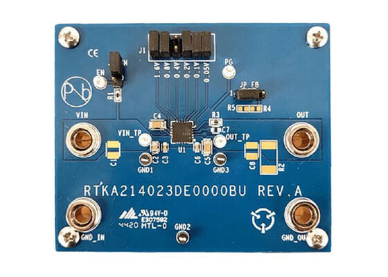 RTKA214023DE0000BU Solusi tertanam RAA214023 5.5V 2A Low Noise LDO Evaluation Board