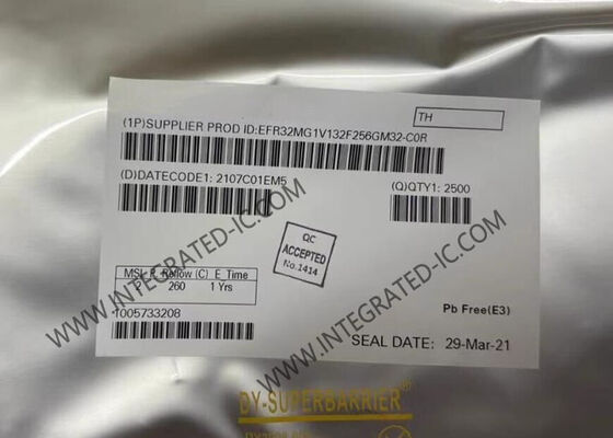 EFR32MG1V132F256GM32-C0R Wireless Communication Module dengan Frekuensi 2,4 GHz 256 kB Flash dan Daya Keluar 19,5 dBm