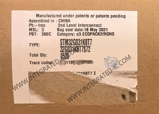 Mikrokontroler MCU STM32G031K8T7 IC 32-Bit dengan Inti ARM Cortex-M0+ 64MHz dan Memori Flash 64KB