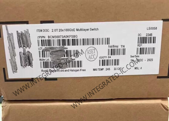 IC Ethernet BCM56873A0KFSBG 2.0Tb/s Trident3-X7 Sakelar Multi-lapisan yang Dapat Diprogram