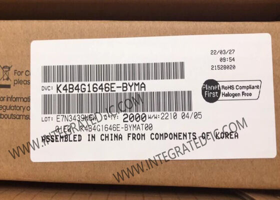 K4B4G1646E-BYMA Chip IC Memori 4Gb 1866Mbps E-die DDR3L SDRAM Memori FBGA-96