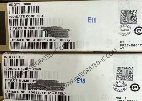 ADG659YRUZ 4-Channel Low Voltage CMOS Analog Multiplexer IC Chip dengan 75 Ohm On Resistance