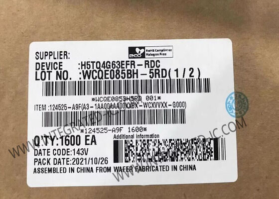 H5TQ4G63EFR-RDC Chip Memori IC SDRAM DDR3 4Gbit dengan Kecepatan Transfer Data 2133Mbps dalam Paket FBGA-96 untuk Aplikasi Kepadatan Tinggi