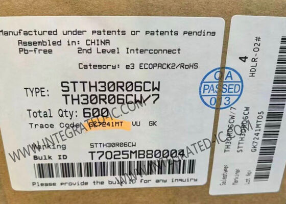 STTH30R06CW 600V 30A Ultrafast Switching High Voltage Rectifier Diode Integrated Circuit Chip