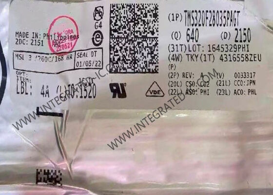 TMS320F28035PAGT Mikrokontroler MCU 32-Bit 60MHz C28x Piccolo dengan 128 kB Flash Memory