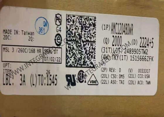 AMC1204BDWR 20MHz Isolated Delta-Sigma Modulator Integrated Circuit Chip dengan 1200 VPEAK dan 15 kV/μs Transitional Immunity dalam Paket SOIC16