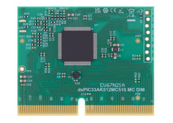EV67N21A Solusi Tertanam DSPIC33AK512MC510 Modul Kontrol Motor Dual In-line