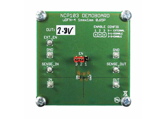 NCP103MXTCGEVB Solusi Tertanam Dewan Evaluasi Single Channel Linear Voltage Regulator