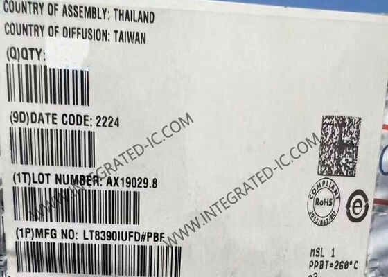 LT8390IUFD 60V 4 Switch Buck Boost Controller IC Chip dalam Paket QFN28